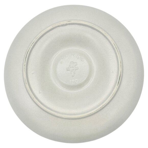 Chip N Dip Platter 11 Inch White With Blue Trim Pottery Dip Bowl Not Included - Picture 3 of 5